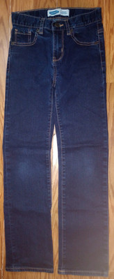 NWOT Old Navy Girls Jeans Size 10 Slim Bootcut Built-In Flex Dark Wash Denim