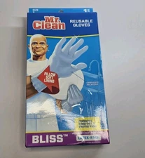 Mr. Clean Premium Latex Free Cleaning Gloves Bliss Large Size 2 Pairs New 