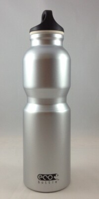 ECO Bottle Aluminium Trinkflasche Basic Line Silver - 1000ml Aluflasche