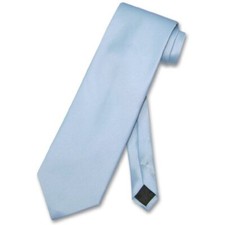 Vesuvio Napoli NeckTie Solid BABY BLUE Color Men's Neck Tie 