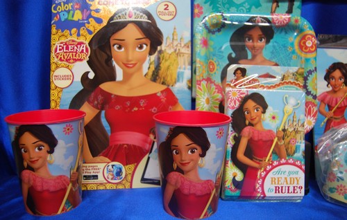 Latino Elena of Avalor Party Set # 14 Plates Tablecover Invites Banner Tattoos - Picture 3 of 7