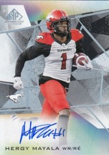 2021 Upper Deck CFL SP Game Used A-HM Hergy Mayala Autograph