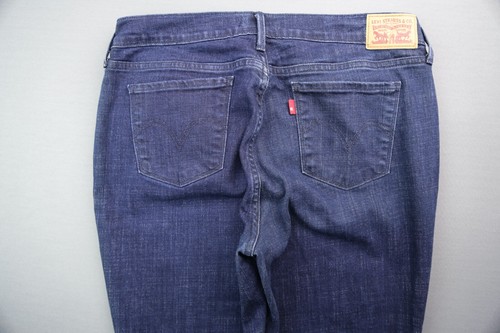 Women's 2018 Levi's 505 Jeans Straight Dark Stretch Size 31 (Measure 31x30) - Picture 8 of 10