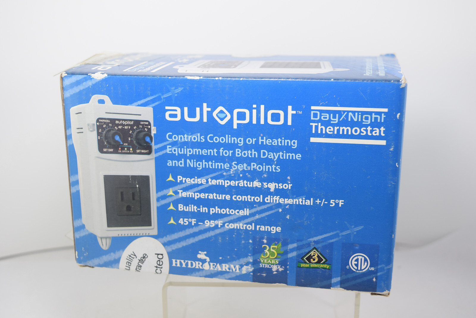 Hydrofarm Autopilot Day Night Cooling or Heating Thermostat New old stock