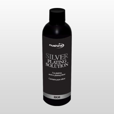 NUSHINE SILVER PLATING SOLUTION -PLATE YOUR JEWELRY WITH SILVER-100ml plating