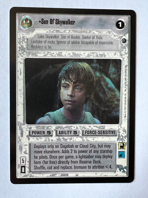 Son Of Skywalker Star Wars CCG SWCCG Dagobah Rare