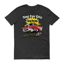 Mens Vintage Slot Car Drag Racing Tee Shirt Hobby from Slot Car City Las Vegas T