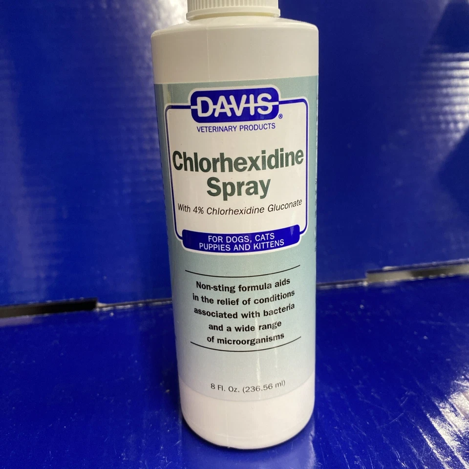 Davis хлоргексидин спрей, 8 жидк. унций - срок годности 7/26 Бесплатная доставка - Изображение 2 из 4