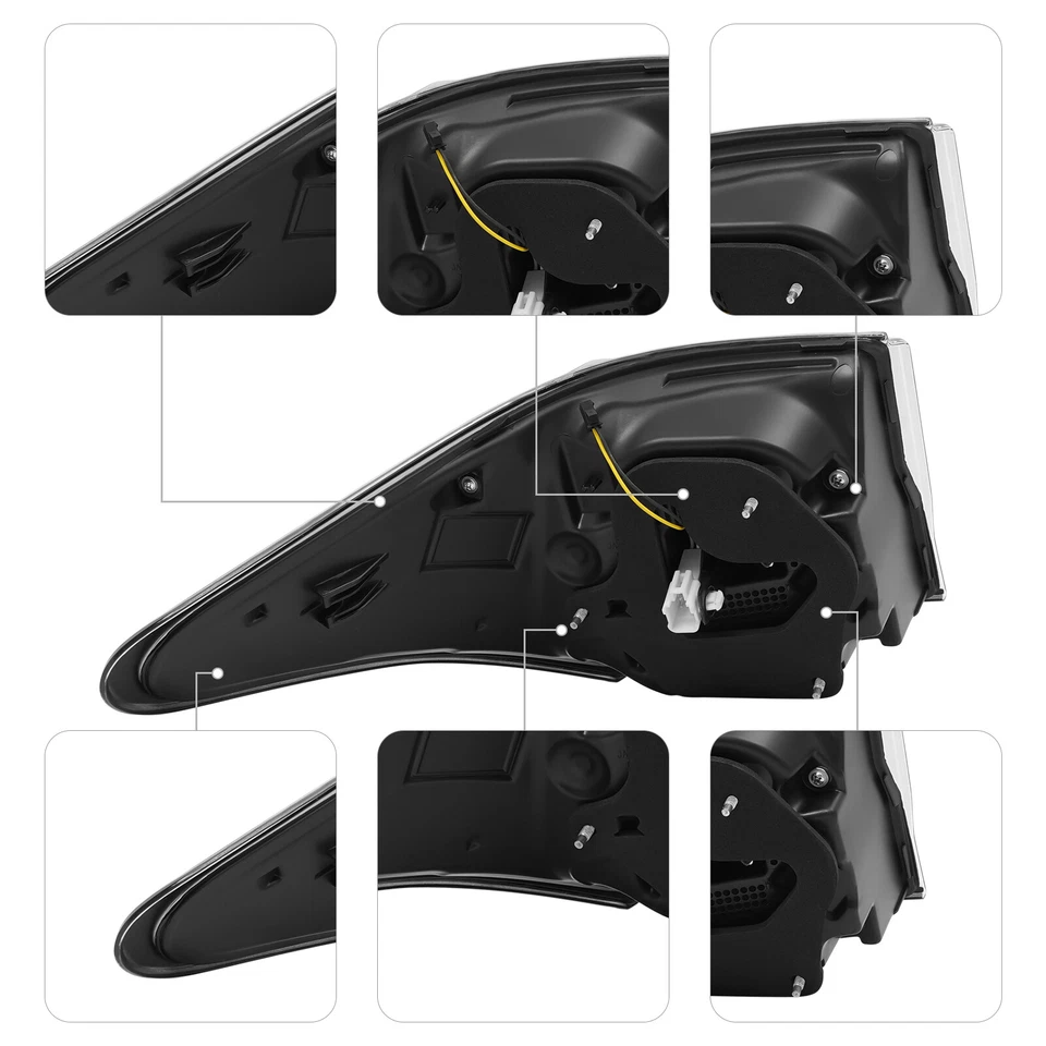 For 2016-2020 Lexus GS350 GS300 GSF LED Tail Light Outer Brake Lamp Passenger RH - Image 4 of 4