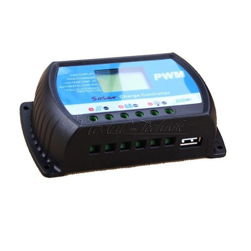 20A PWM Solar Panel Controller Battery Charge Regulator 12V/24V Auto With USB - Bild 5 von 6