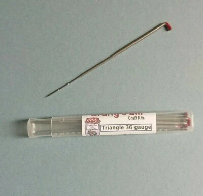 Crafty Jam. Felting Needles - Triangular 36 Gauge 1-30 Inc Craft Tube