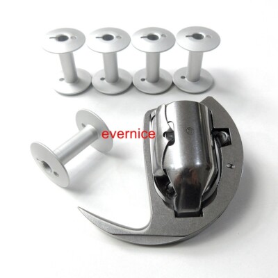 Shuttle Hook 58525 & 5 Spulen für SINGER 7-47,7-48,7-53,7-55 Heavy Duty Nähmasch