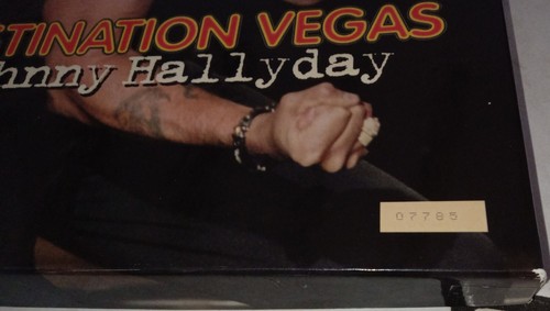 JOHNNY HALLYDAY COFFRET DESTINATION VEGAS NON COMPLET MANQUE LE POSTER - Afbeelding 4 van 4