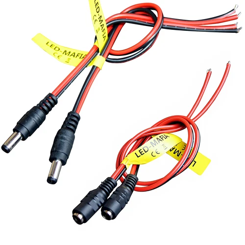 2X 10X Hollow Plug Socket 5.5 X 2.5 Connection Cable Connector Cable Plug