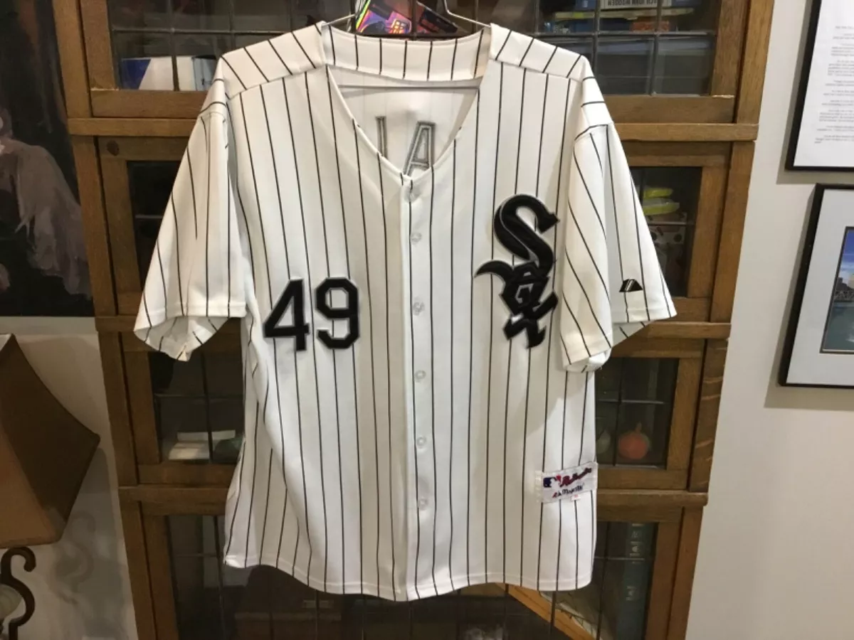 Chris Sale #49 Chicago White Sox MAJESTIC AUTHENTIC SEWN Home Jersey SZ 54  (XL)