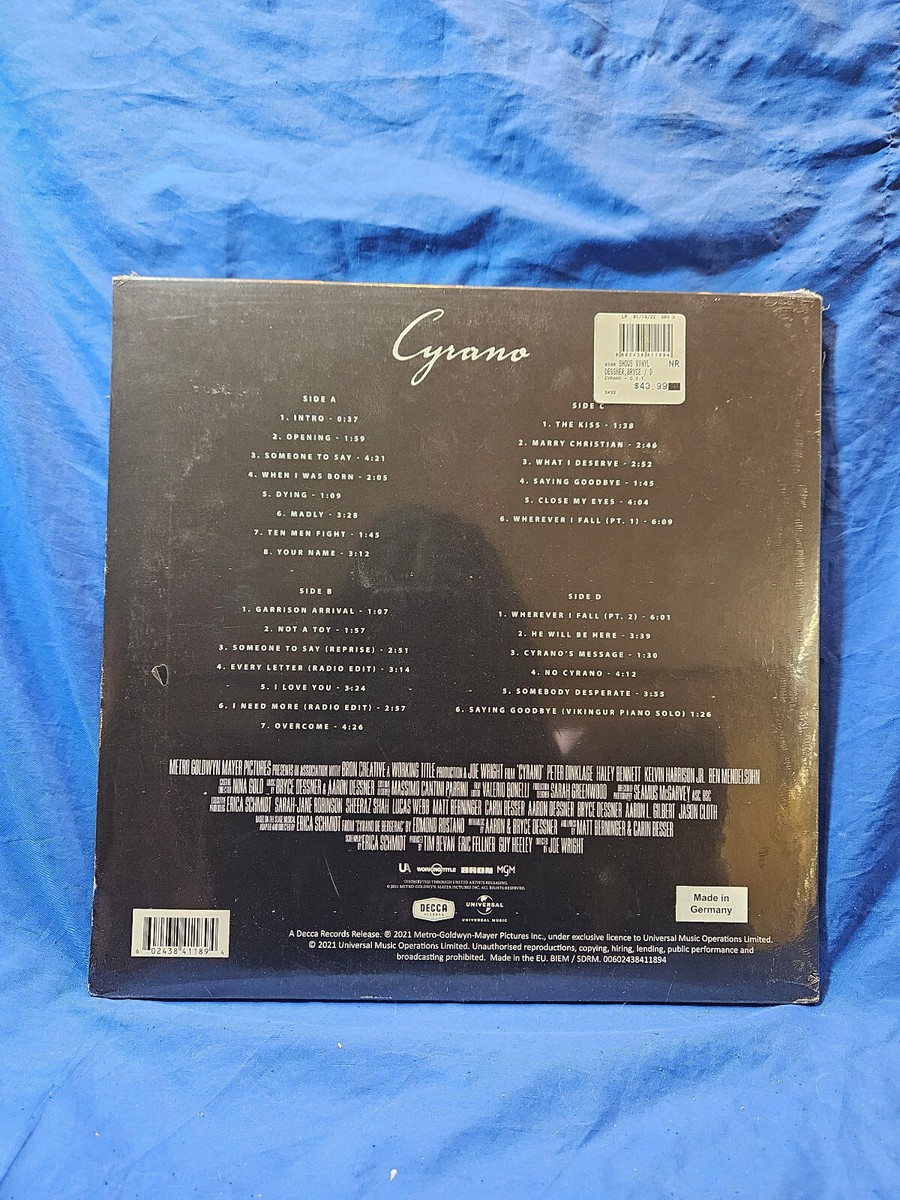 米2discs LP Aaron Dessner, Bryce Dessner CYRANO - Original Motion Picture Soundtrack 3841189 Decca /00520 米2discs LP Aaron Dessner, Bryce Dessner CYRANO - Original