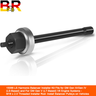 LS Harmonic Balancer Puller Installer Kit M16 x 2.0 For GM LS LT V8 Gen 3 4 5
