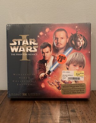 Star Wars Episode I Phantom Menace Widescreen Collectors Edition 2000 New Sealed