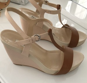 dune nude wedges