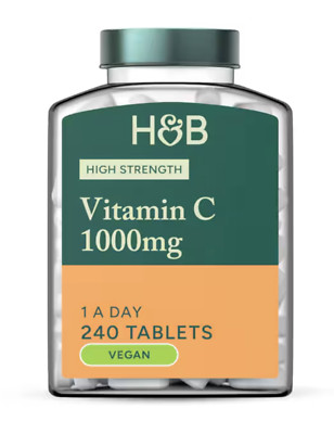 Holland & Barrett High Strength Vitamin C 1000mg 240 (1 a day) Tablets rrp £17