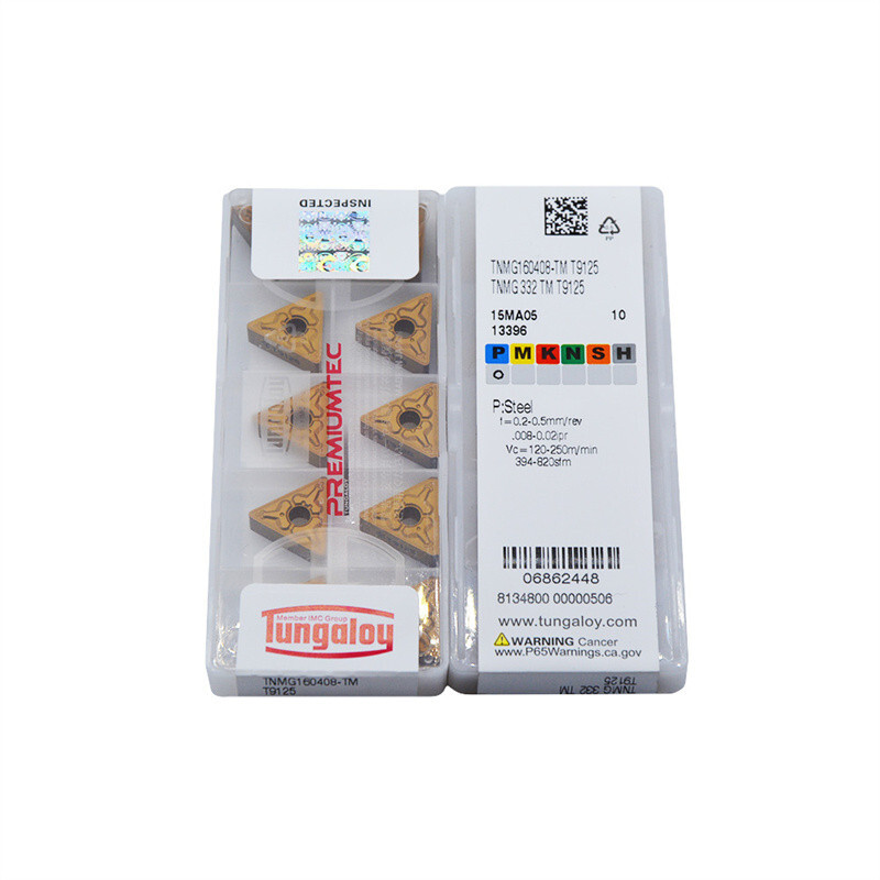 10pcs TUNGALOY TNMG332-TM T9125 Carbide Inserts - CNC Turning For Cast Iron