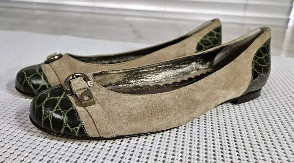 Zapatos planos de ballet vintage Y2K Juicy Couture para mujer talla 7 Foto 2 de 4