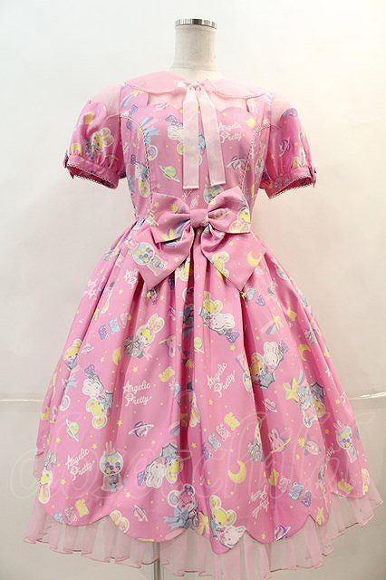 Angelic Pretty / Space Toys One Piece Pink I-24-04-03-055-Ap-Op-Hd 