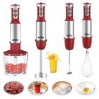 GPED Hand Blender 5-in-1 Immersion Hand Blender 12 Speed Turbo Mode Stick