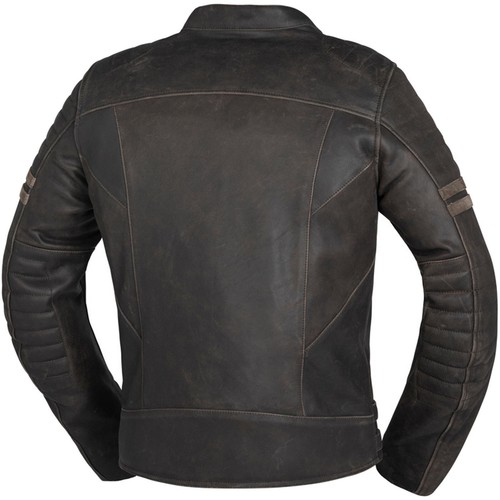Herren Motorrad Jacke 56 - IXS Andy Biker Chopper Lederjacke im Used-Look braun - Bild 2 von 4