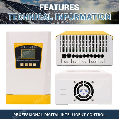 Kit Regolatore Inverter Generatore eolico 3000W 12V 24V 48V Asse Verticale - Foto 14 di 30