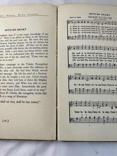 Forty Gospel Hymn Stories by George W. Sanville Hardcover Book 1943 Vintage - Picture 17 of 24