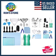Comprehensive 3D Printer Resin Tool Kit with Stainless Steel Funnel & Filters