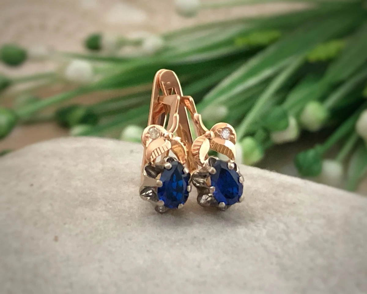 Russian gold earrings online