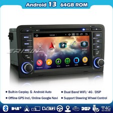 8 Core 64GB Android 14 Autoradio DVD GPS WiFi FM Carplay AUDI A3 S3 RS3 RNSE-PU