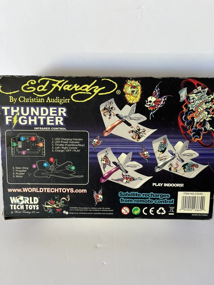 Avión de control Ed Hardy Thunder Fighter Infared de Christian Audigier Foto 3 de 4