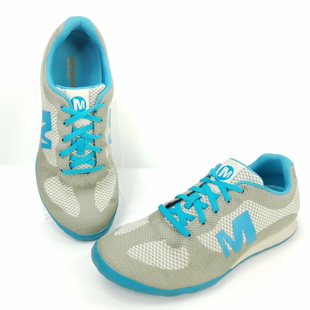 Merrell Athletic Shoes Womens Size 9.5 Gray Blue Running Lace Up