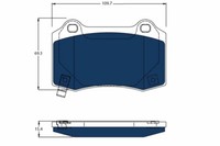 TRW GDB4171BTE Bremsbelagsatz, Scheibenbremse For Tesla