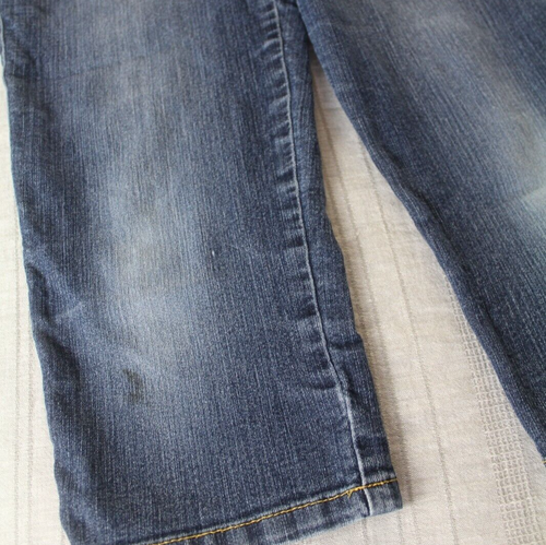 Wrangler Jeans Girls Size 16R Capri Adjustable Waist Blue Dark Wash - Picture 8 of 11