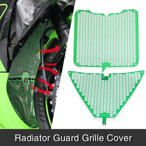 Motorcycle Green Radiator Grille Guard Cover For Kawasaki ZX6R ZX-6R 2019-2025 - Picture 1 of 17