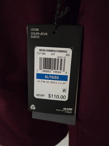 Under Armour Storm ColdGear Infrared Jacket New W/Tags Men’s XL - Picture 10 of 10