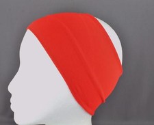 Red super extra 4.25" wide soft stretch elastic headband hair head band