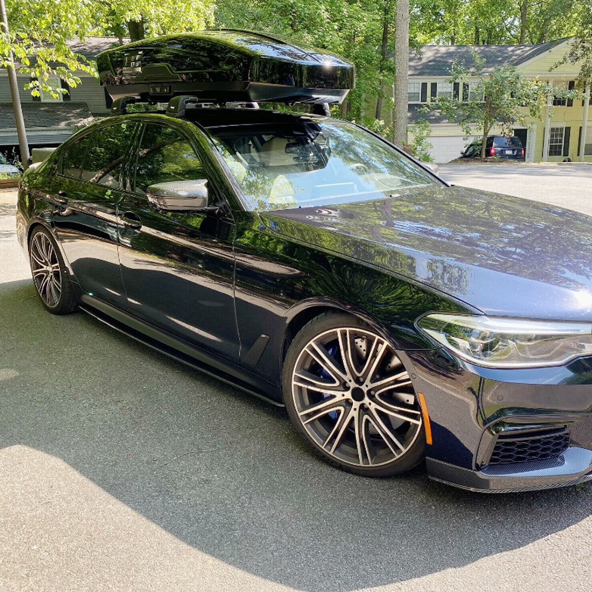 For BMW G30 540i 550i F90 M5 2017-22 Side Skirts Extention Lip