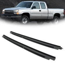 For 1999-2007 GMC Silverado Sierra Set Front Outer Door Window Belt Weatherstrip