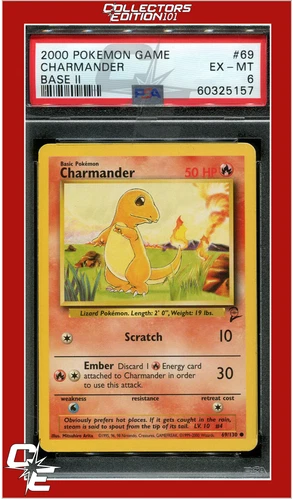 Base Set II 69 Charmander PSA 6