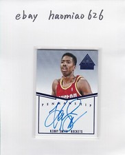 2014-15 Paramount Kenny Smith Penmanship Auto Blue /25 Houston Rockets