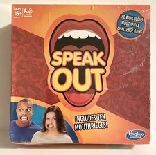 SPEAK OUT RIDICULOUS MOUTHPIECE CHALLENGE GAME BY HASBRO MADE IN USA/CHINA