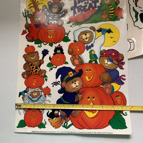 De colección Papel Magic Group Eureka Halloween Ventana Aferrada a Calavera Osos Vampiro - Imagen 15 de 17