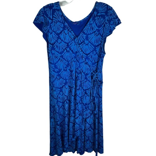 Fresh Produce Women’s Blue Casual Wrap Dress Medium