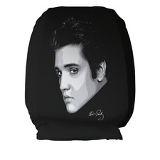 Elvis Presley Face Car Seat Head Rest Covers Pack Of Two Car Accessory Gift