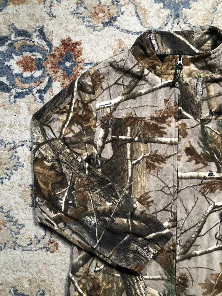 Камуфляжная охотничья куртка Remington на молнии молодежный размер 20-22 винтажная - Изображение 3 из 4